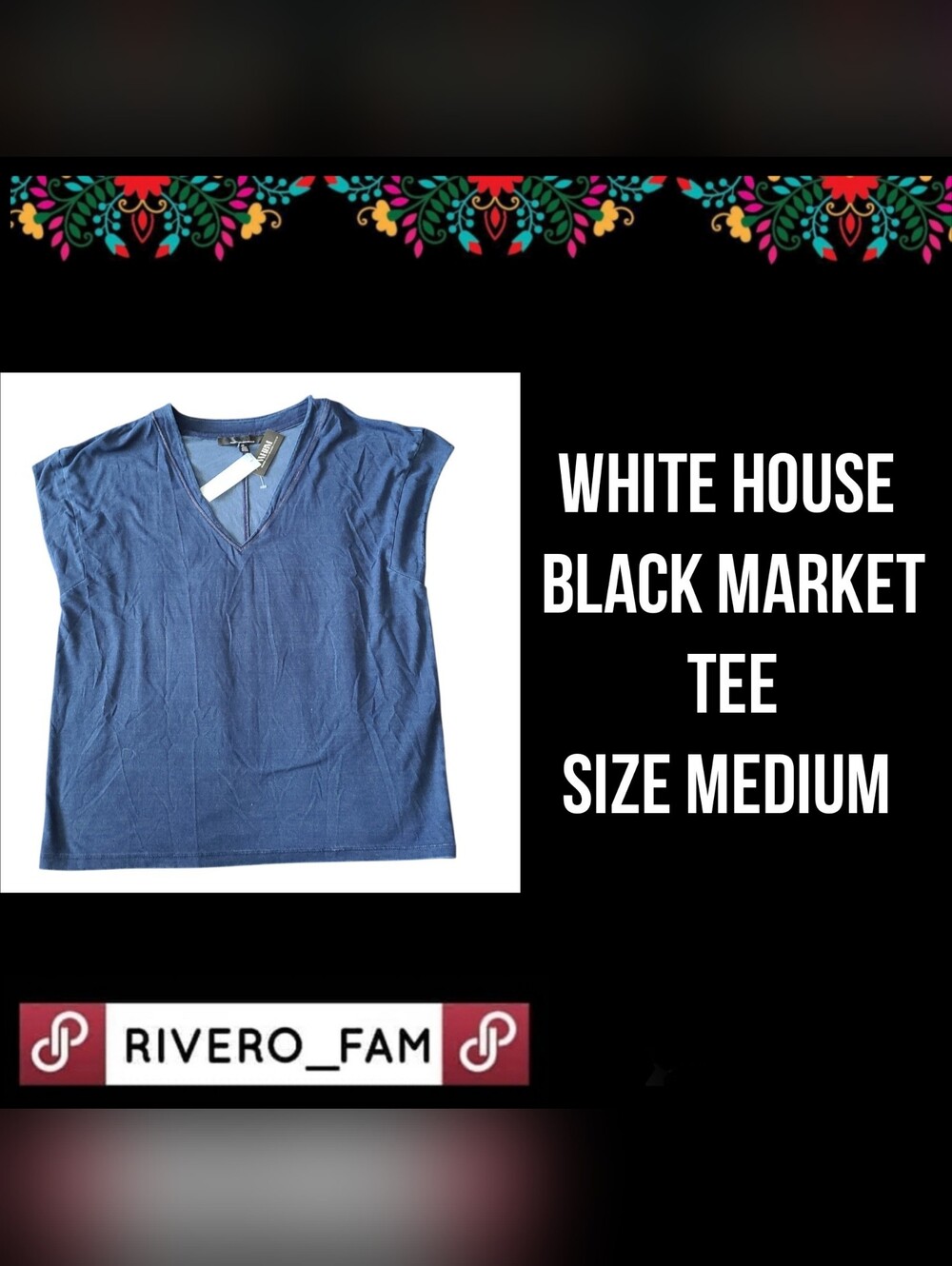 NWT | WHITE HOUSE BLACK MARKET | TEE | SIZE MEDIUM